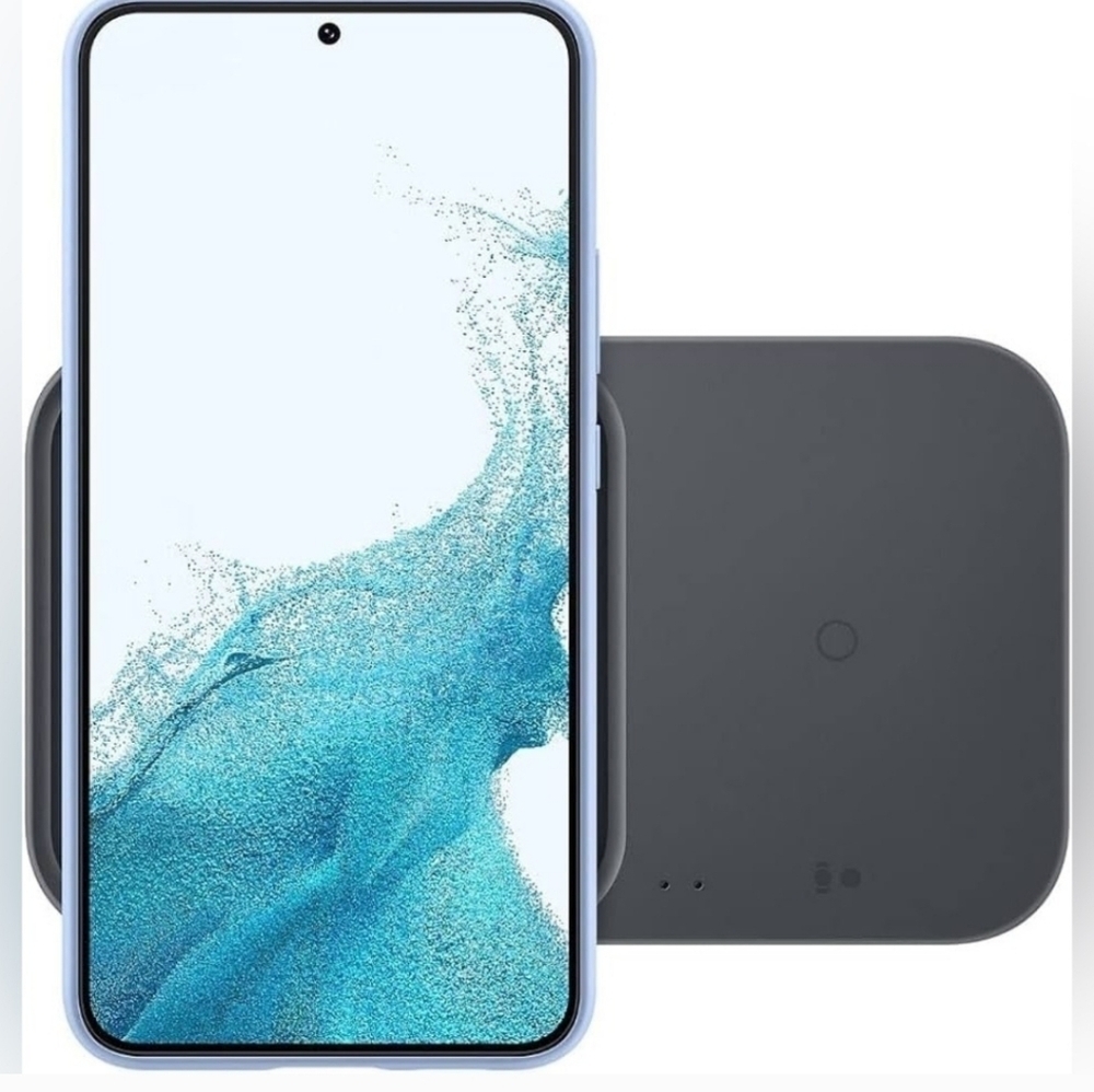 NWT Samsung 15W Duo Fast Wireless Charger Pad - Dark Gray - Picture 3 of 5
